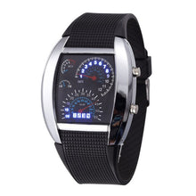 Load image into Gallery viewer, Casual Led Meter Dial Black Wristwatch Orologio Uomo - M