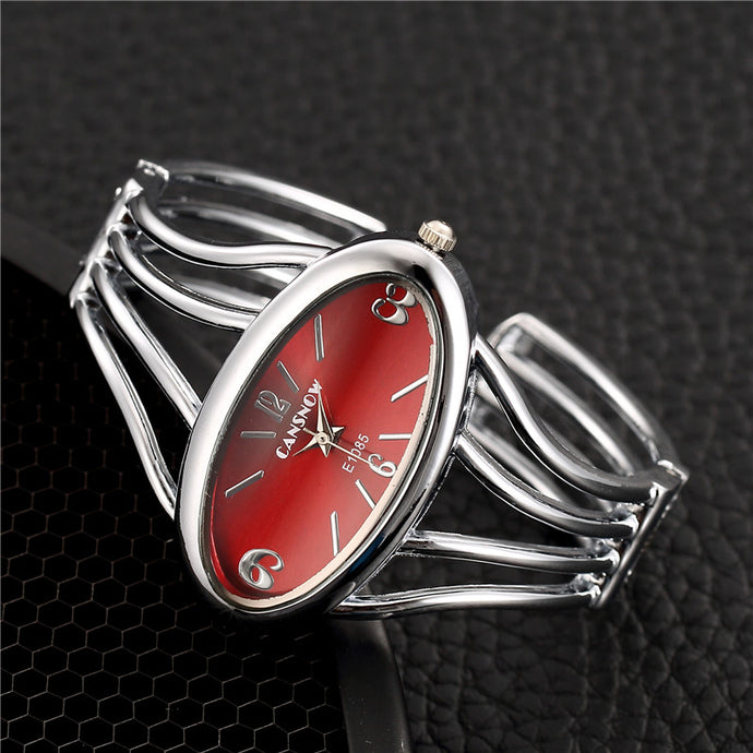 Silver Stainless Steel Wristwatch Ceasuri - W