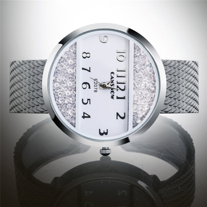 Stainless Steel Wristwatch Zegarek Damski - W