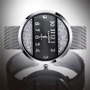 Stainless Steel Wristwatch Zegarek Damski - W