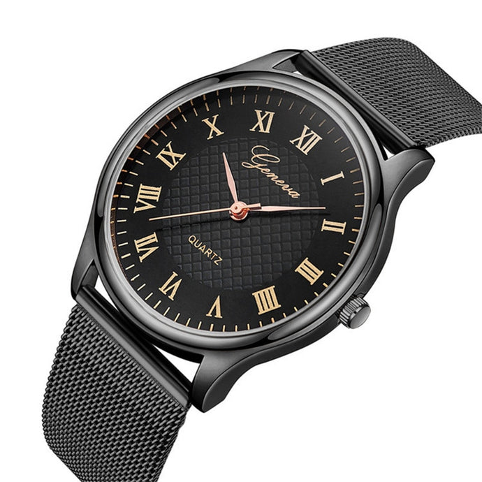 Minimalist Stainless Steel Wristwatch Orologio Uomo - M