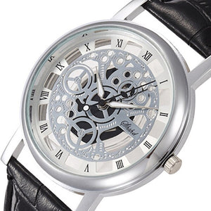 Business Scale Gold Wristwatch Reloj Hombre - M